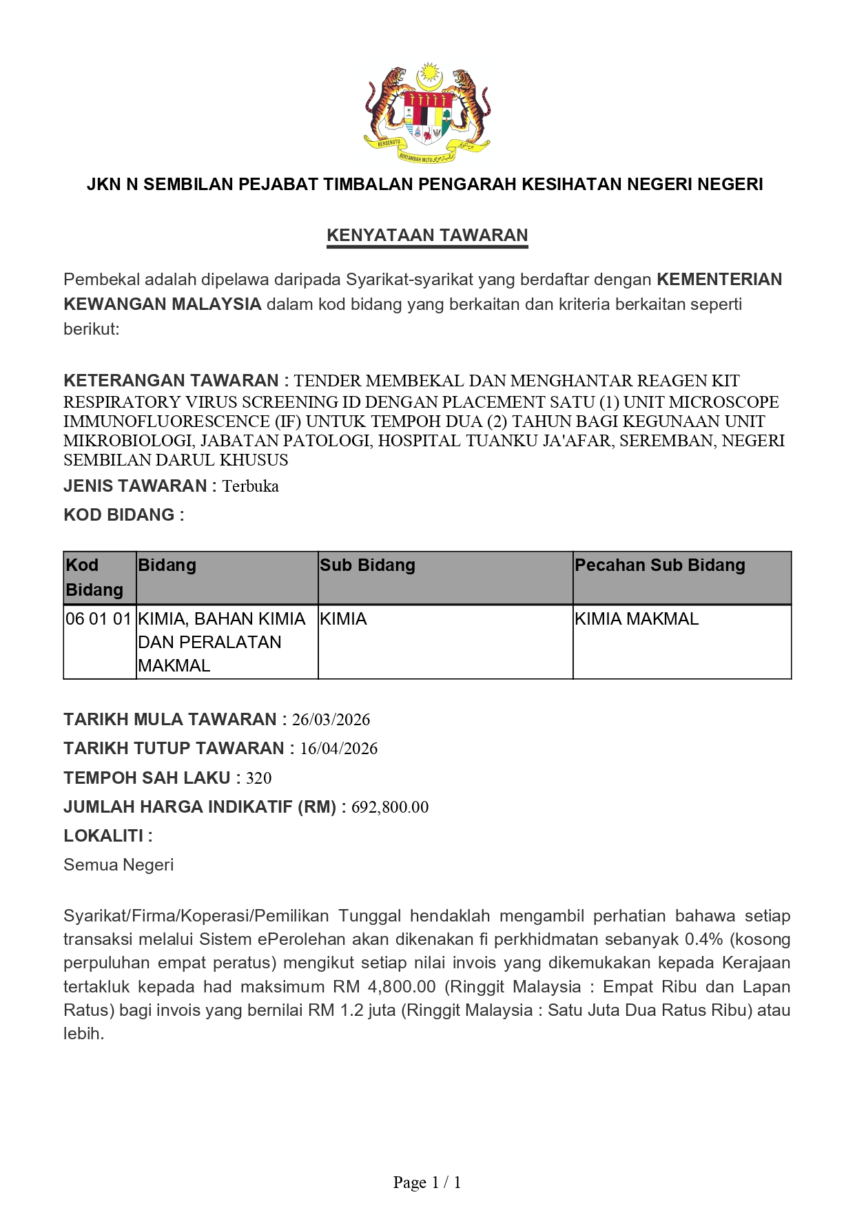 Kenyataan Tawaran REAGEN KIT HTJ page 0001